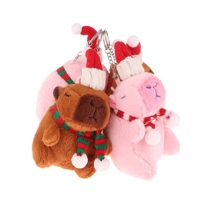 Buddha Yoga - Wholesale Keychain - Unisex - Capybara Christmas Decoration Keychain - Assorted