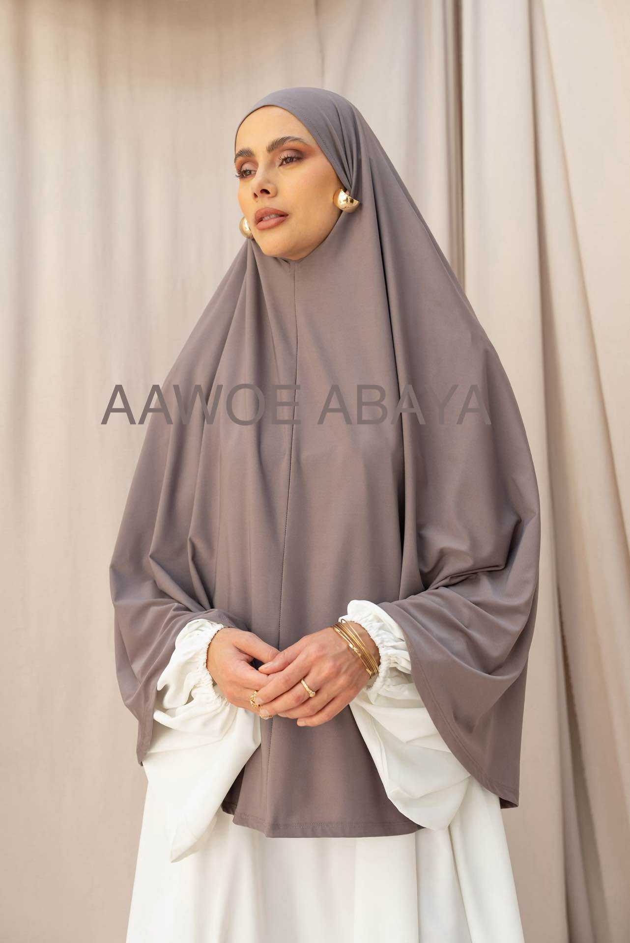 Aawoe Abaya - Wholesale Hijab - Dames - Elegante khimar met lange mouwen - 2418-KH9