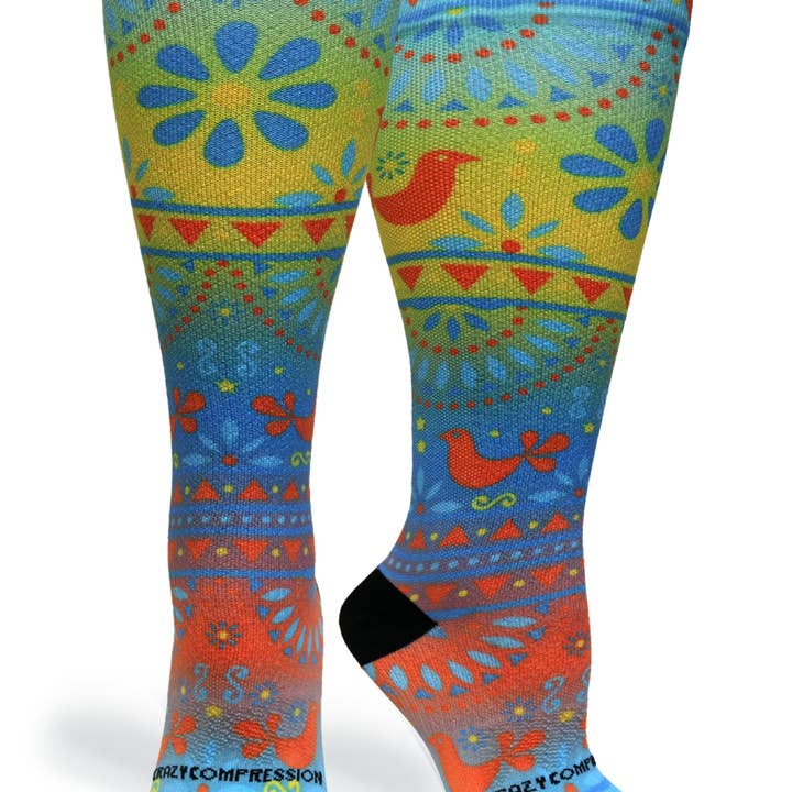 Crazy Compression – wholesale Strumpor - Unisex – 360 Traditionell Ombré (EXTRA BRED KALV)