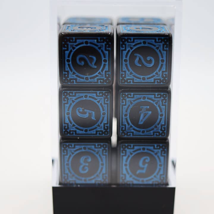 Foam Brain Games - Wholesale Dice - 12 piece D6s - Magic Burst Blue