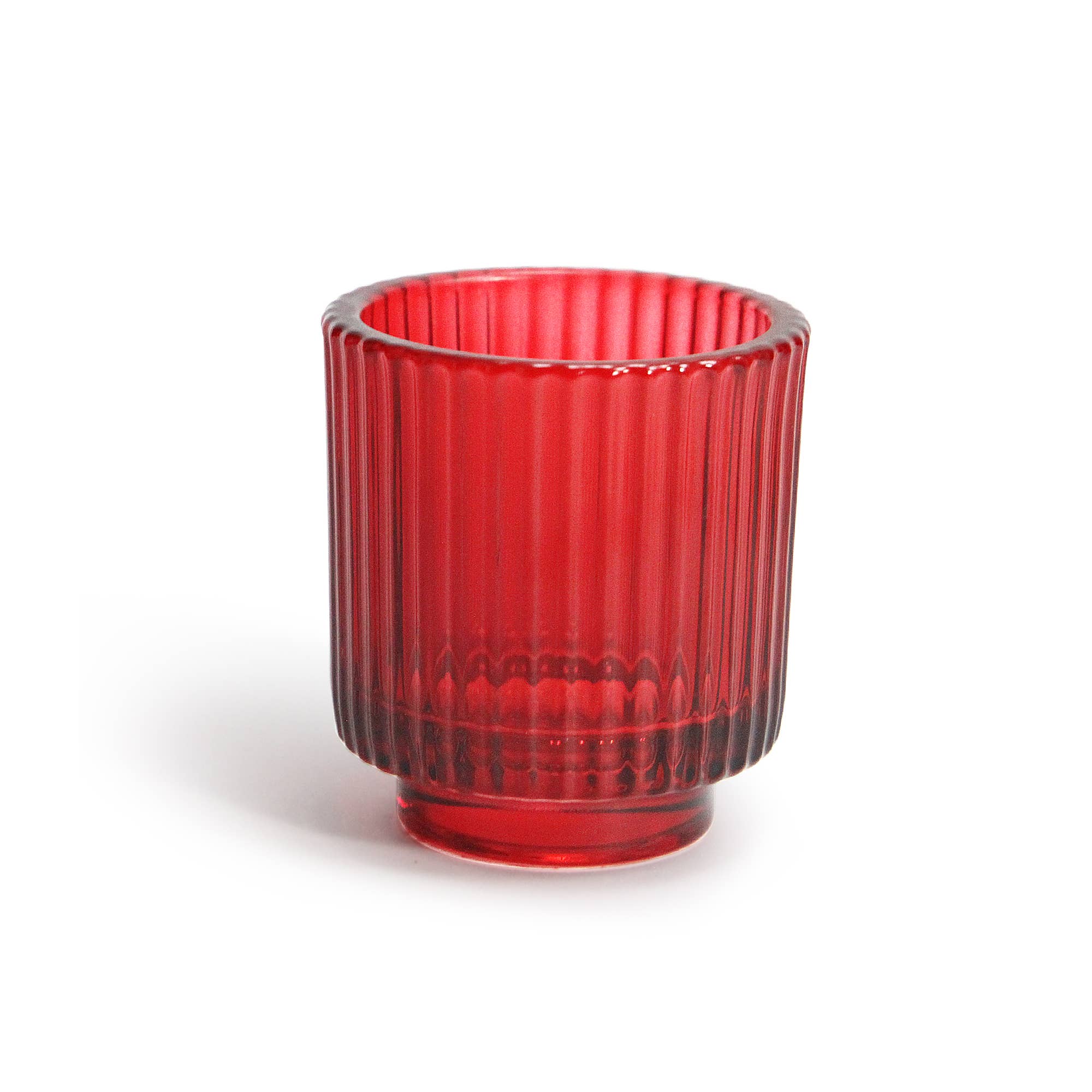 Galore Home – Suporte de vela por atacado – Porta Vela de Vidro Canelado (Altura 10 cm x Diâmetro 9 cm)5