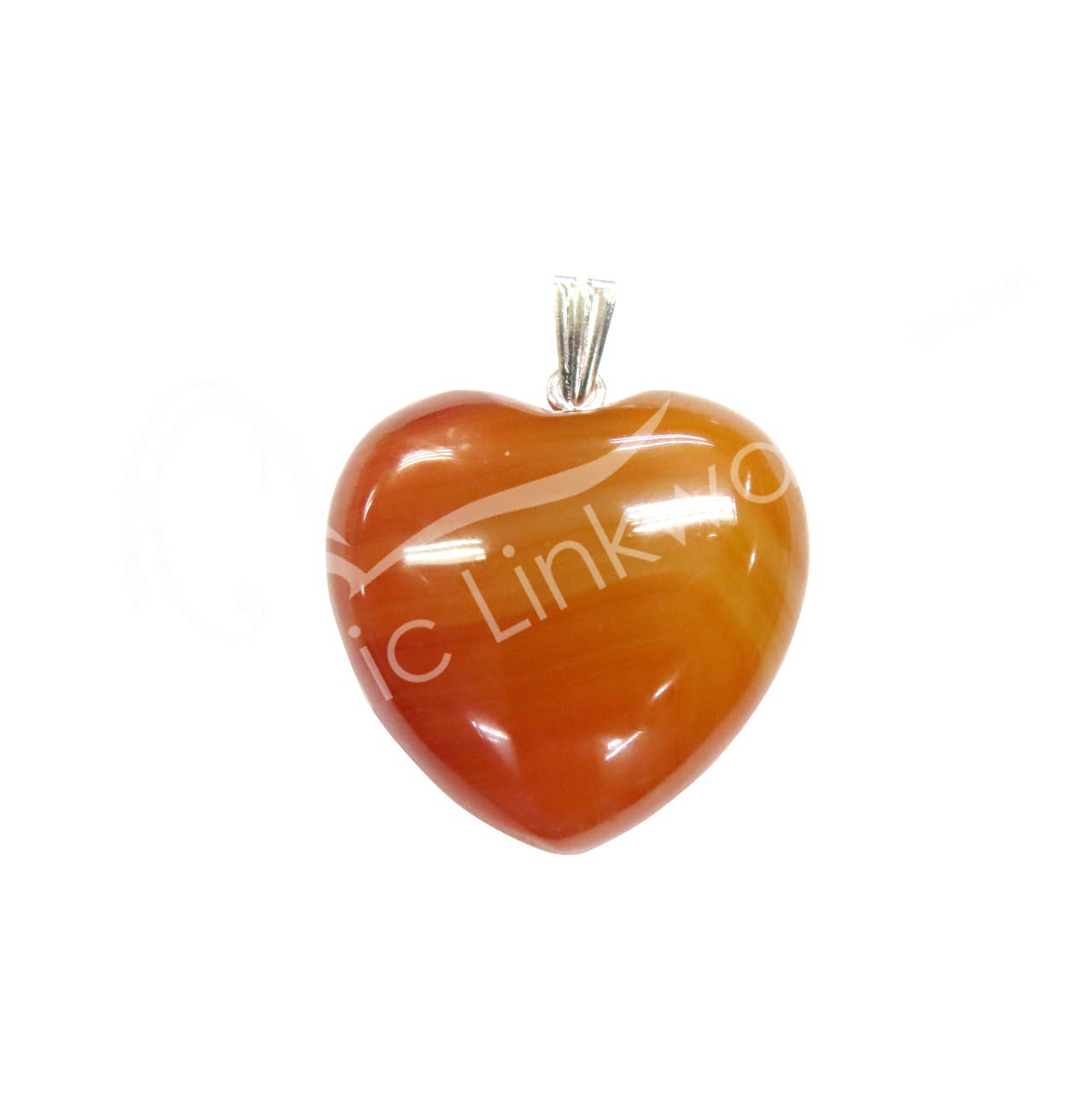 Oceanic Linkways Inc - Vendita all'ingrosso Ciondolo/pendente - (PK 6) CIONDOLO - CUORE DI CORNIOLA (PK 6) 1"