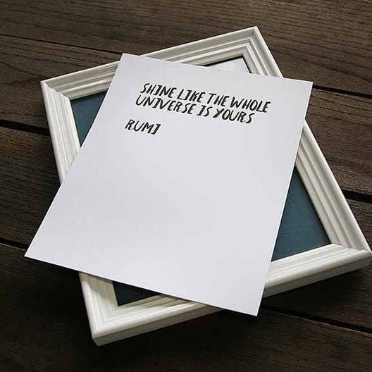 8 x 10 Shine - Rumi Art Print for wholesale by Sky of Blue Cards