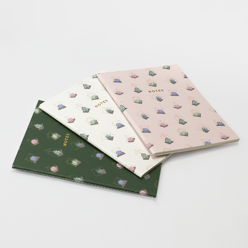 Hadron Epoch Design Studio - Wholesale Notebook - Large Terrarium Notebook 3/SET1