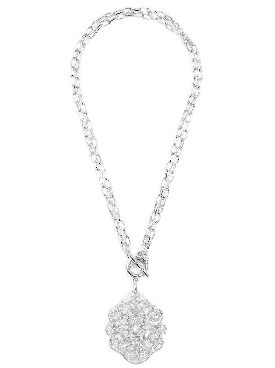 ZENZII Jewelry - Wholesale Pendant/Charm Necklace - Regal Resin Acrylic Pendant Necklace21