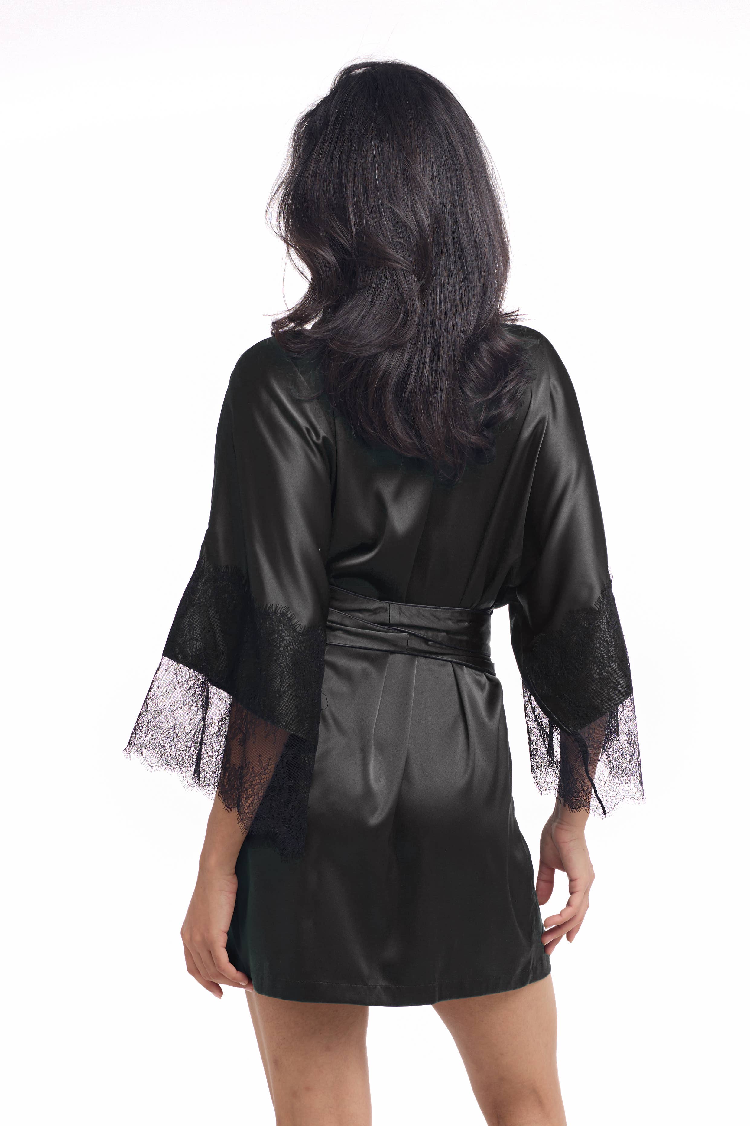 IDENTITY LINGERIE - Vente Peignoir – femme - Peignoir en soie 19 momme, robe 100% soie, peignoir pour femme10