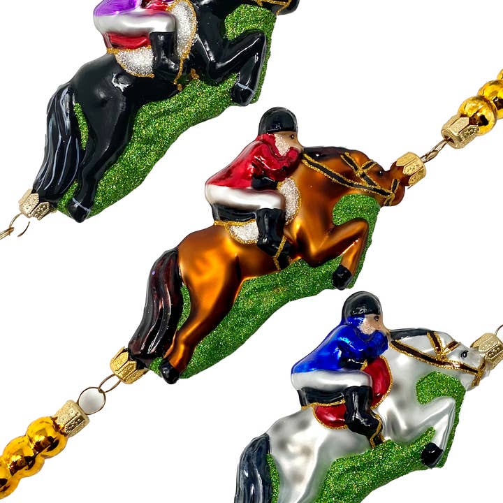 Kenzies of London – Engroshandel Guirlande – Derby Hestevæddeløb Polsk Glas Julekrans - Fox Hunt