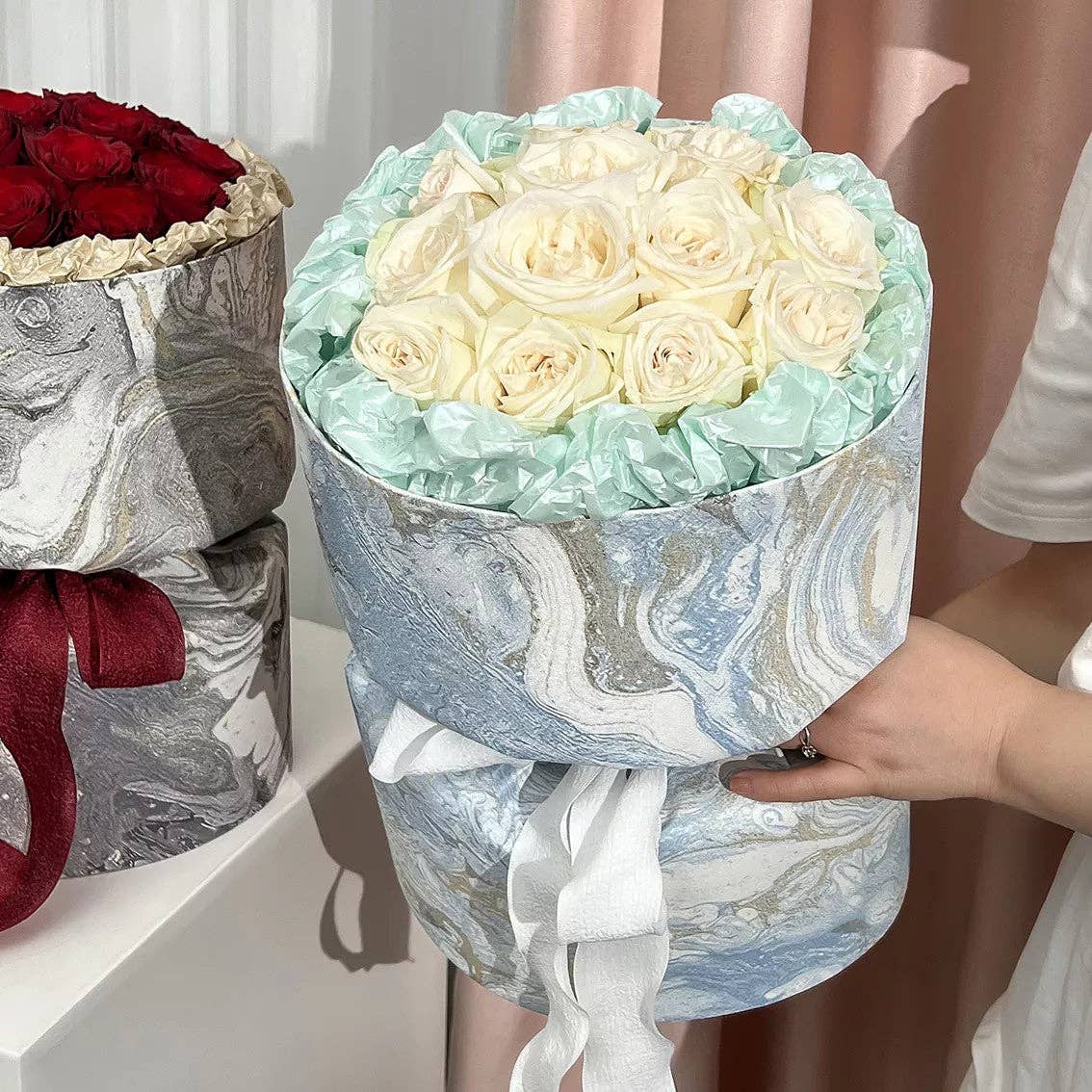 Elegant Design Supply - Wholesale DIY Craft Kit - Galaxy DIY Circular Flower Bouquet Wrapping Paper (3 sets/bag)10