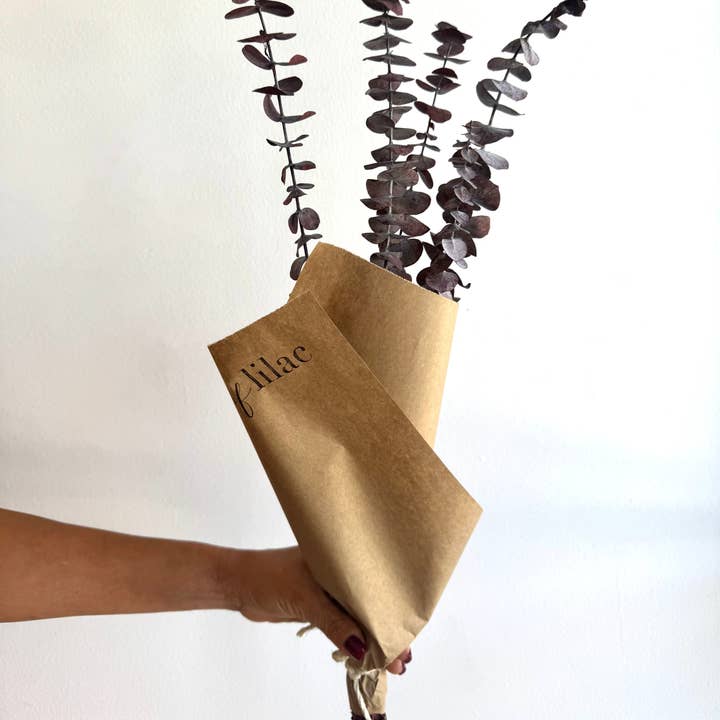 Preserved Red Eucalyptus Fall Dried Flower Bunch for wholesale by House of Lilac