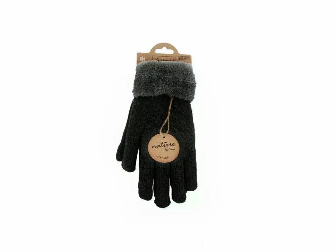 VewoTex - Wholesale Gloves - Women's - Lined Women's Knit Gloves » Teddy Winter Gloves » Super Soft Finger Gloves12