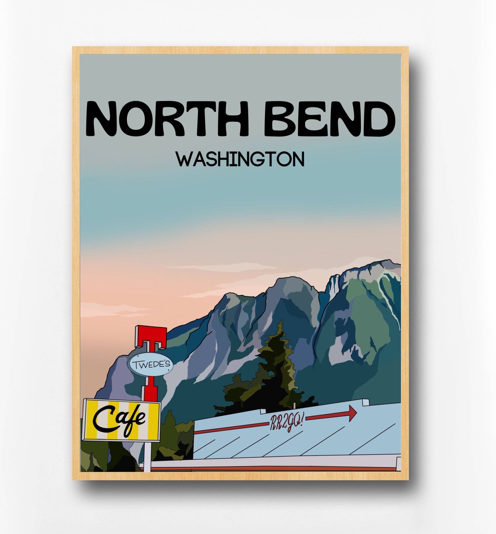 Wild Life Design Co. - Wholesale Poster - North Bend, Washington | Twin Peaks Poster | Fine Art Print