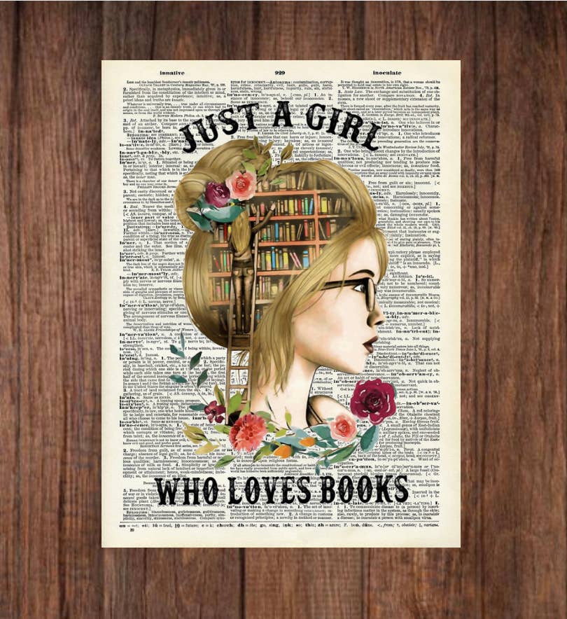 Crazilyhumbledesigns - Wholesale Art Print - Vintage Dictionary Prints, No Frame Just One More Chapter2