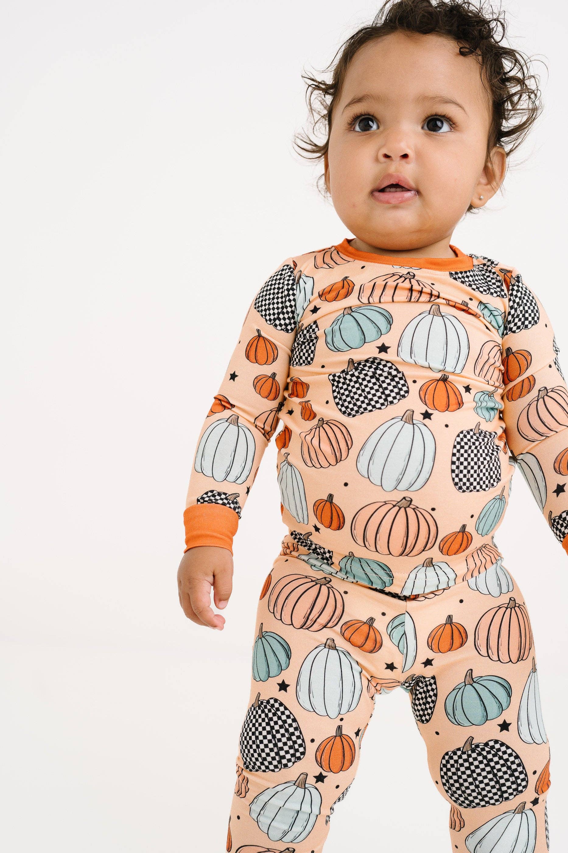 Little One Shop - Wholesale Lounge Set - Kids - Falling For Pumpkins Bamboo Set8
