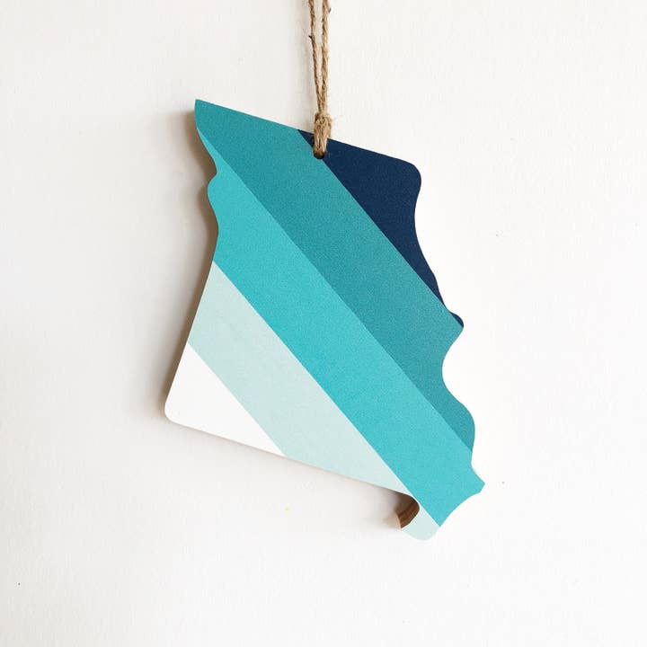 Hemlock & Heather - Wholesale Ornament - Comal Stripes State Ornaments50