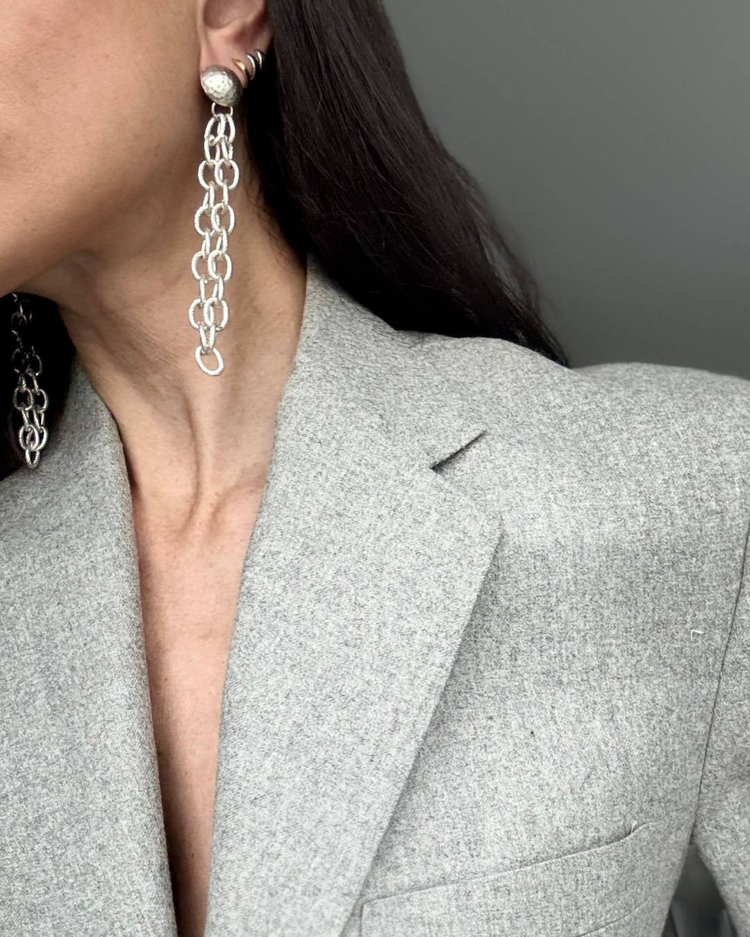 WILYMI Jewelry Co – wholesale Dangle earrings – Draping Chain Earrings | Silver Plated RoundTop5