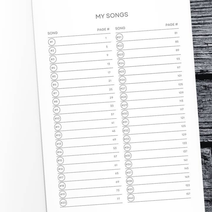 Timeside - Wholesale Journal/Diary - Lyrics Remembered: Songwriting Journal5