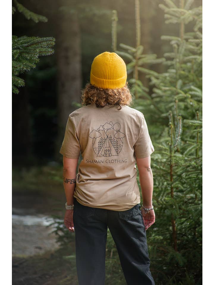 SHAMAN – wholesale T-shirts med screentryck – Unisex – Backpacking t-shirt - äventyrsskjorta