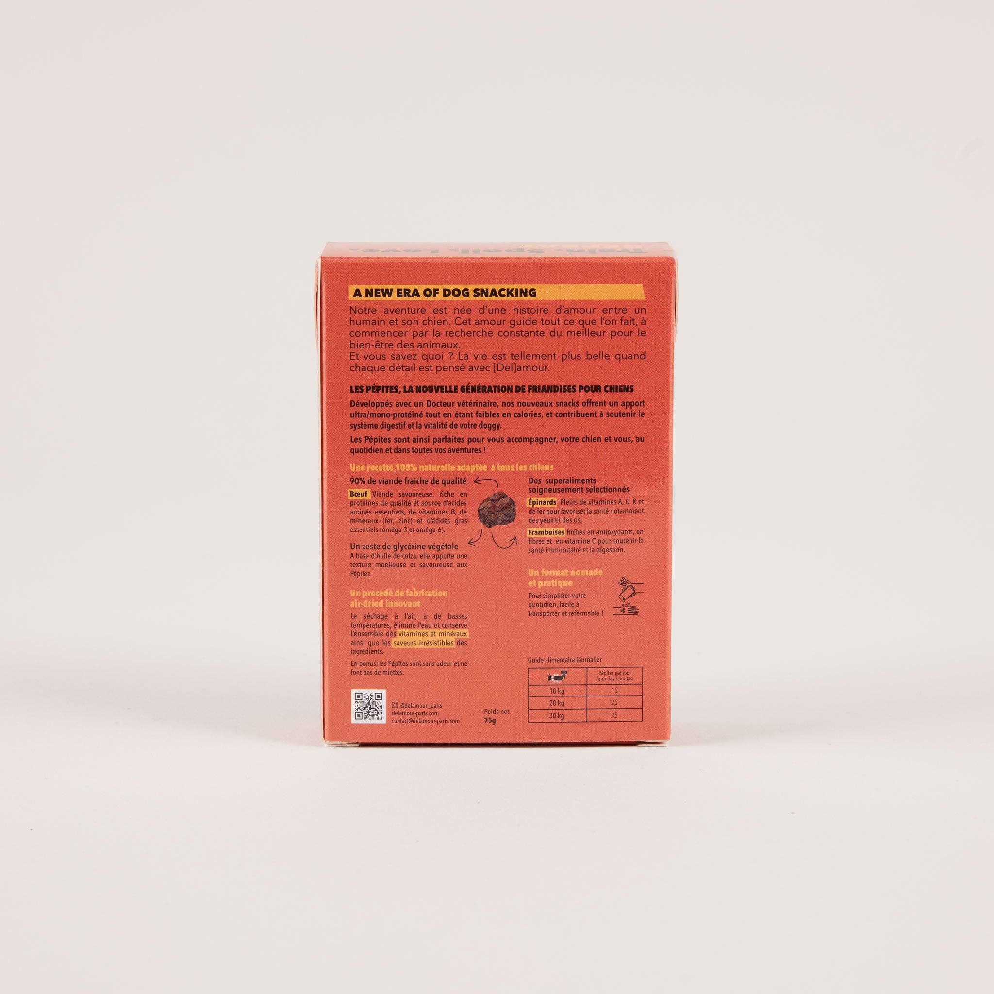 Delamour – snacks e guloseimas - Cão por atacado – As Pepitas - Carne de Vaca (75g)6