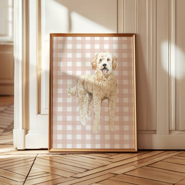 Goldendoodle Impression d'art pour chien pour la vente par Paperly Creative Co