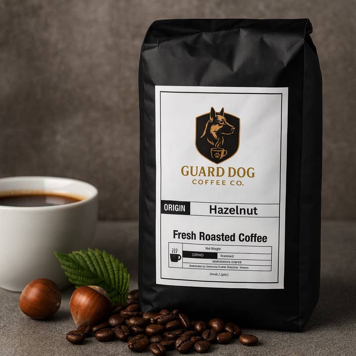 Hazelnut for wholesale by Guard Dog Coffee