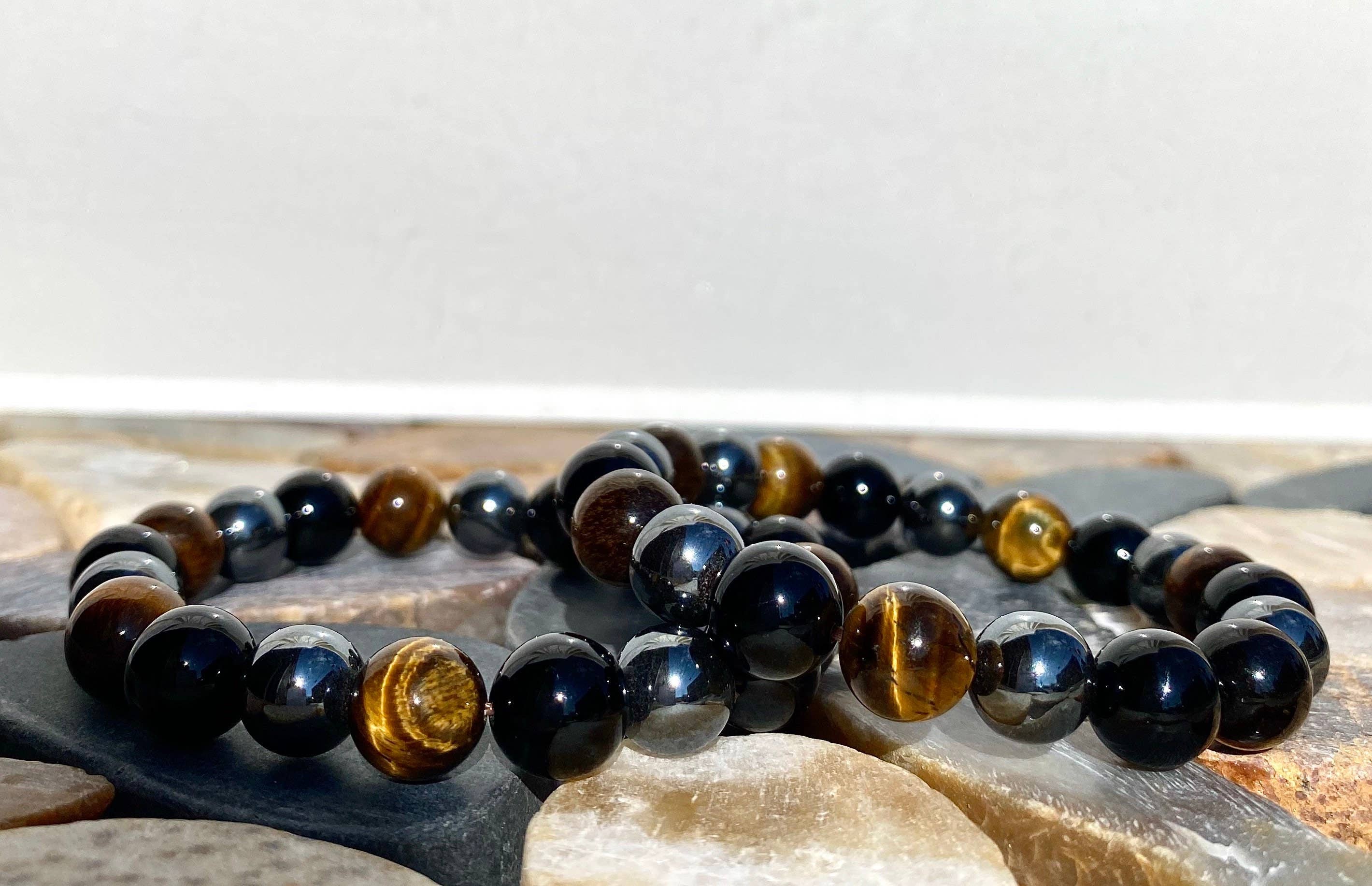 KayleeNYC - Wholesale Beaded Bracelet - Protection 10mm 8" mix Crystal Healing Stretch Bracelets1