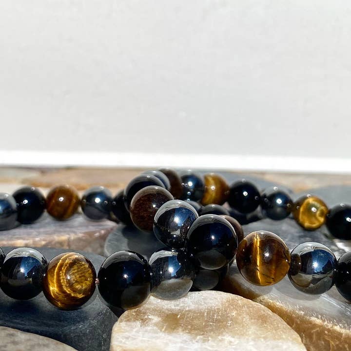 KayleeNYC - Wholesale Beaded Bracelet - Protection 10mm 8" mix Crystal Healing Stretch Bracelets1