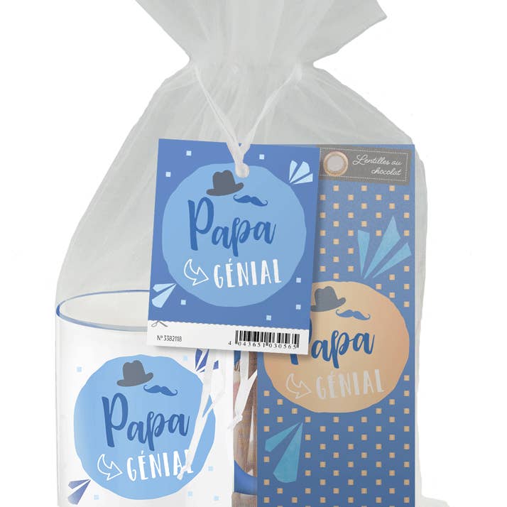 Cadeauset papa tasse met chocolade linzen voor wholesale door Art Grafik