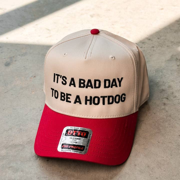 D&E Tees - Wholesale Trucker Hat - Unisex - Bad Day To Be A Hot Dog Embroidery Cap