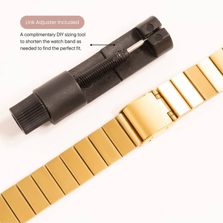 WJW - Wholesale Watch Band/Strap - Women's - 18K Gold PVD Stainless Steel Smart Watch Band3