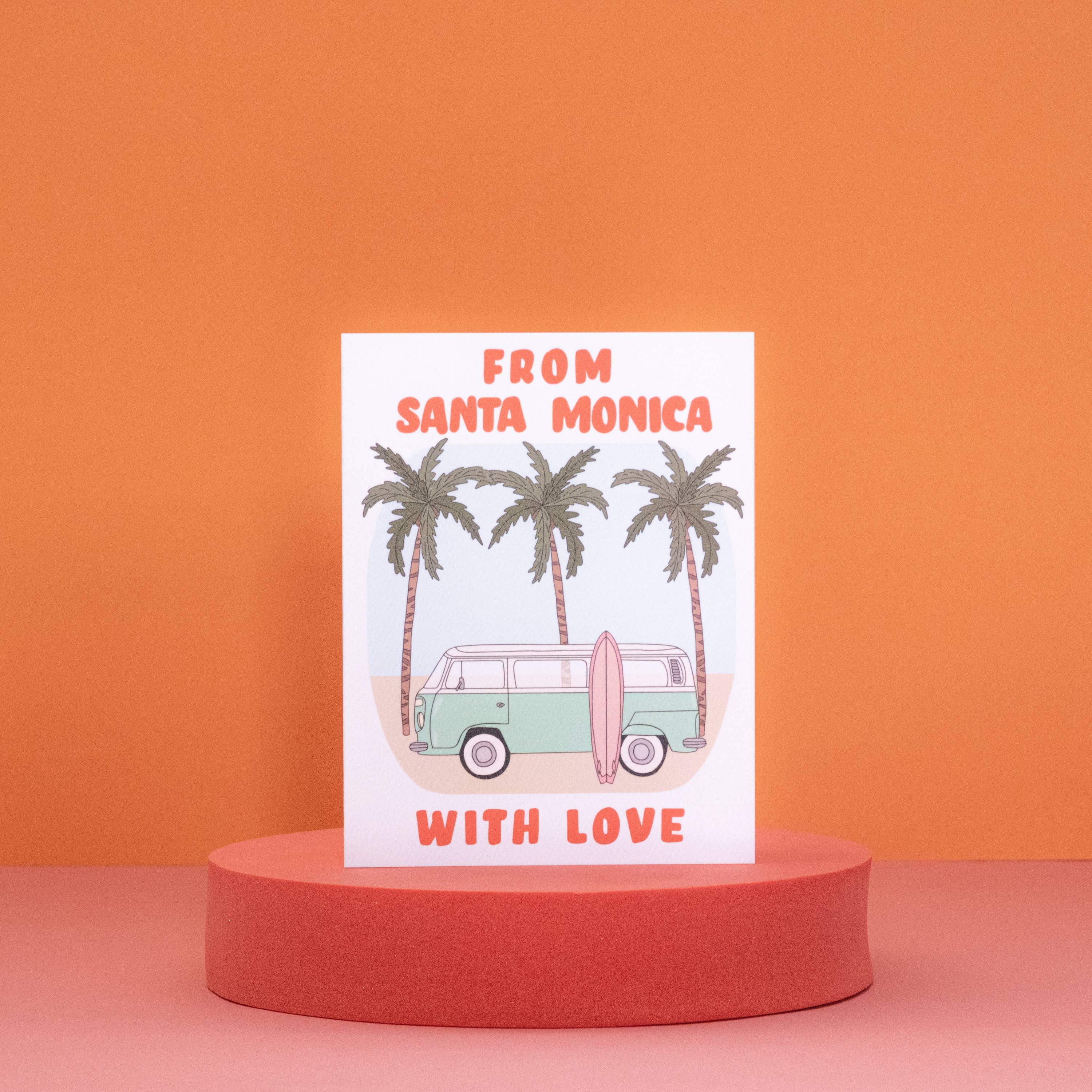 Illustrating Amy - Wholesale Travel Card - From Santa Monica Beach Card3