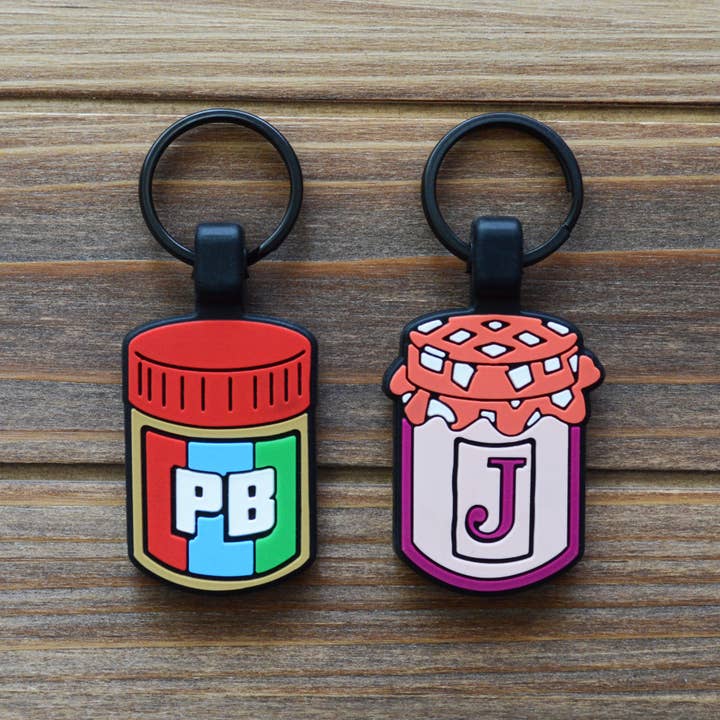 PB&J BFF Silicone Pet ID Tag Set for wholesale by Besties Pets