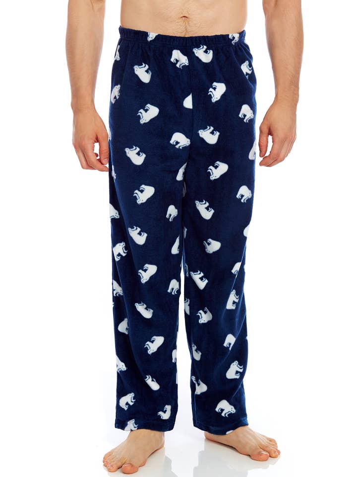Mens Fleece Pants for Winter for wholesale by Leveret Pajamas