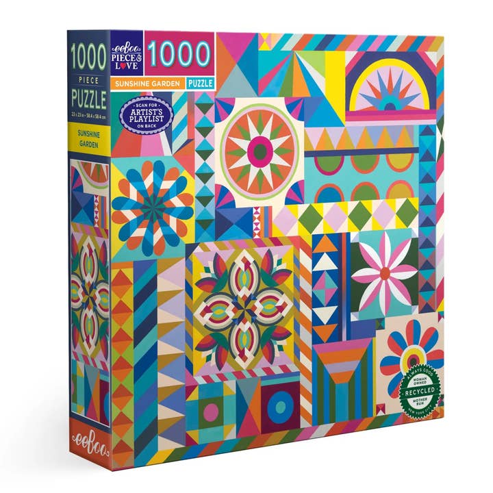 eeboo | Sunshine Garden 1000 Pc Square for wholesale by Hobby-lines