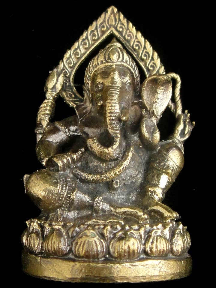 Brass Deity Statuette - Large - Ganesh for wholesale by Tika