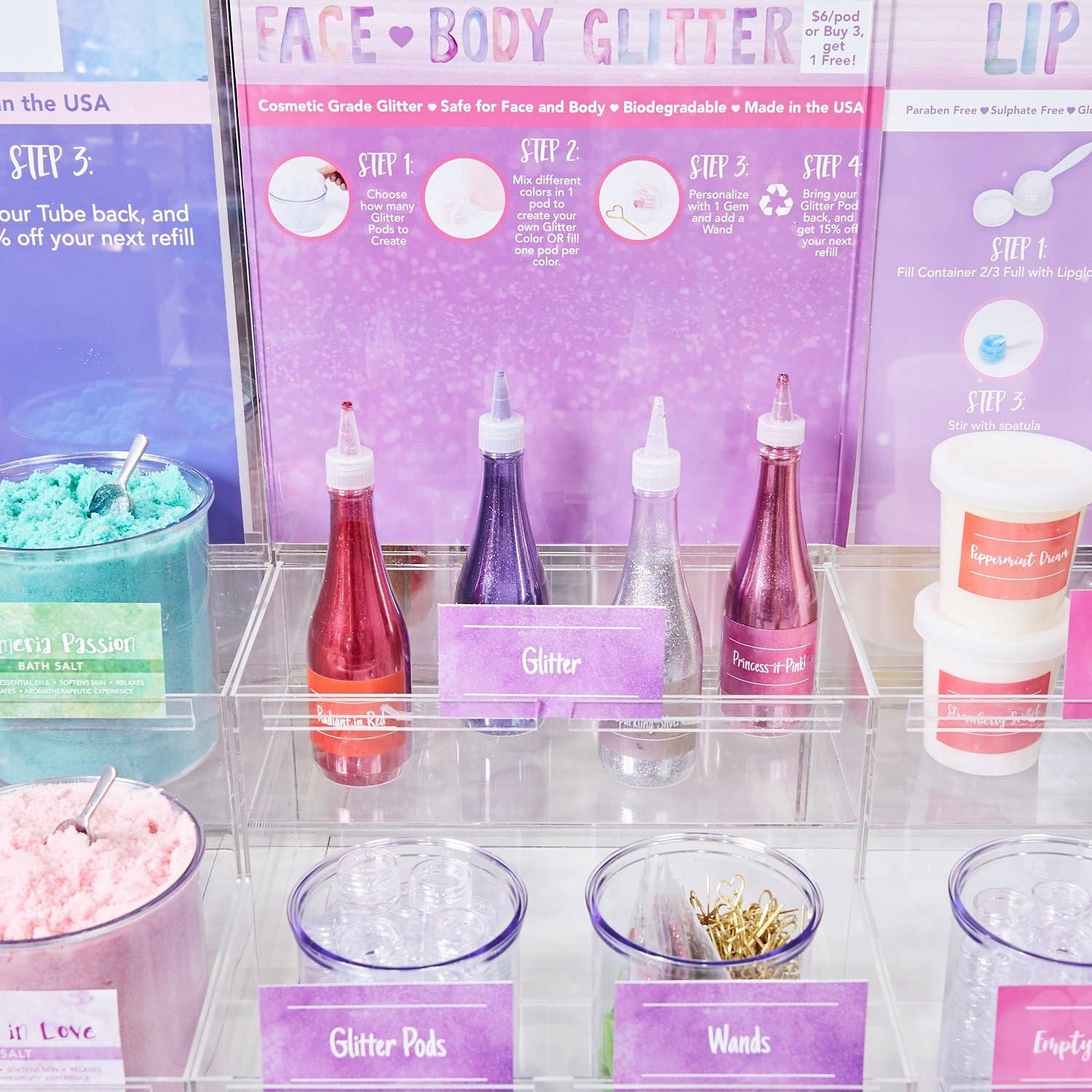 The Naked Bomb by Sweet & Sassy - Wholesale Body Glitter/Shimmer - Glitter Starter Set3