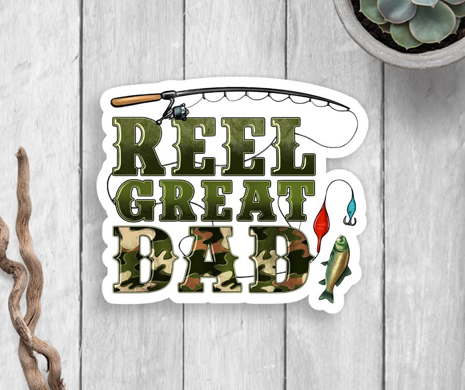 Expression Design Co - Wholesale Sticker - Reel Great Dad Vinyl Sticker