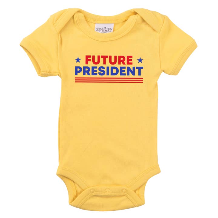 Future President Election Democrat Republican Baby Kids Top for wholesale by Spunky Stork