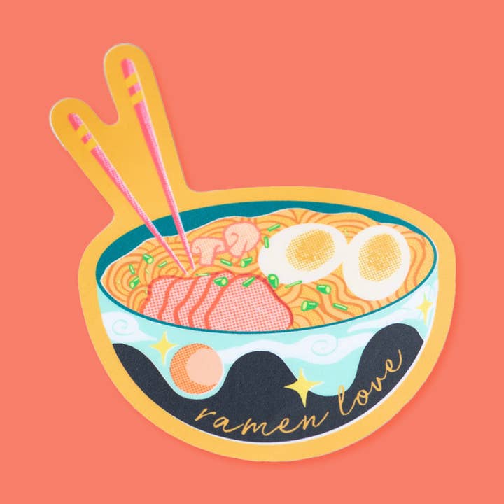 Wildkat Studio - Wholesale Sticker - Ramen Love Vinyl Sticker1
