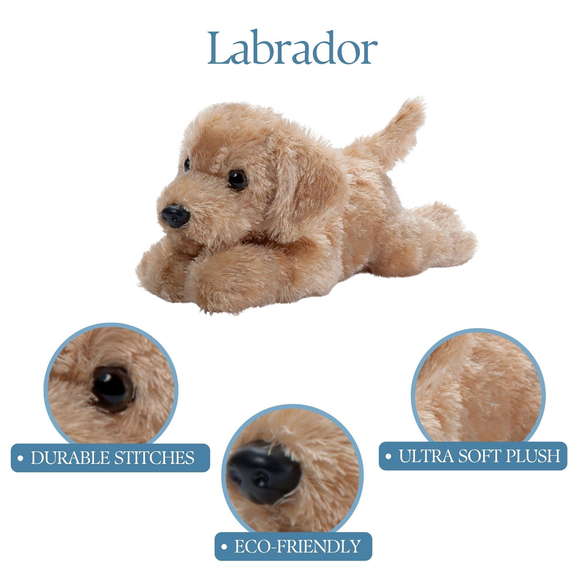 The Petting Zoo - Vente Peluche – enfant et bébé - Scoopz Peluche Chien Chiot Labrador Jaune 8" (21cm)2