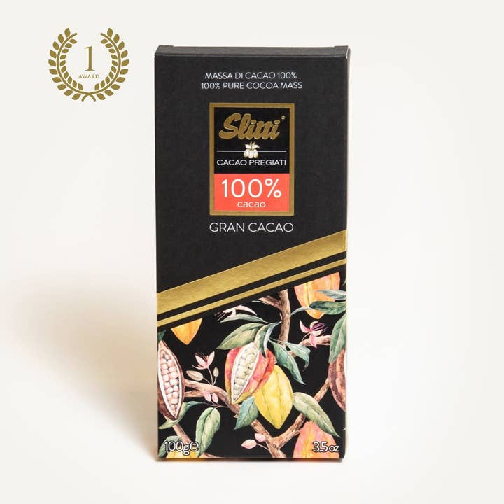 Tavoletta "Gran Cacao" 100% per la vendita all'ingrosso da parte di Slitti Experience SRL