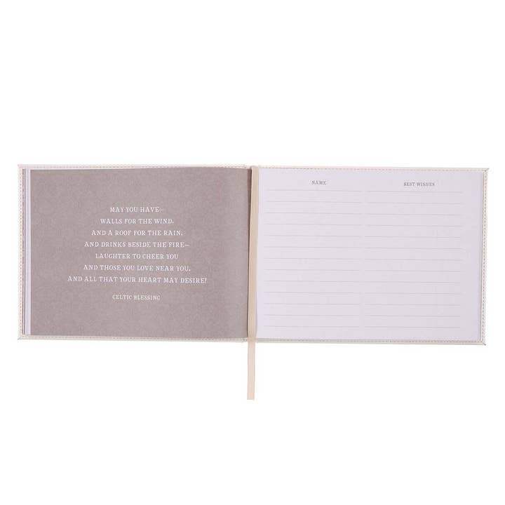Christian Art Gifts - Wholesale Guest Book - Guest Book White/Gold Mr. & Mrs. Better Together7
