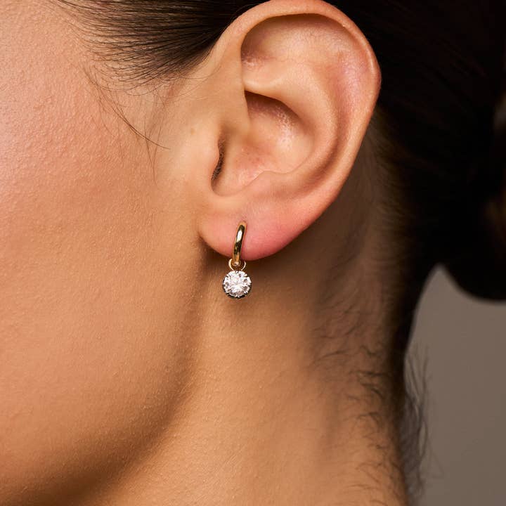 Lili Claspe - Wholesale Huggie Earrings - Petite Celeste Charm Huggies3