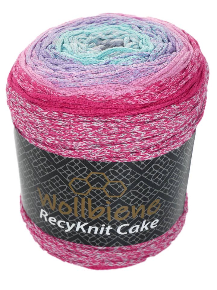 Wollbiene Recyknit Cake 250g Färgskiftning för wholesale av Wollbiene