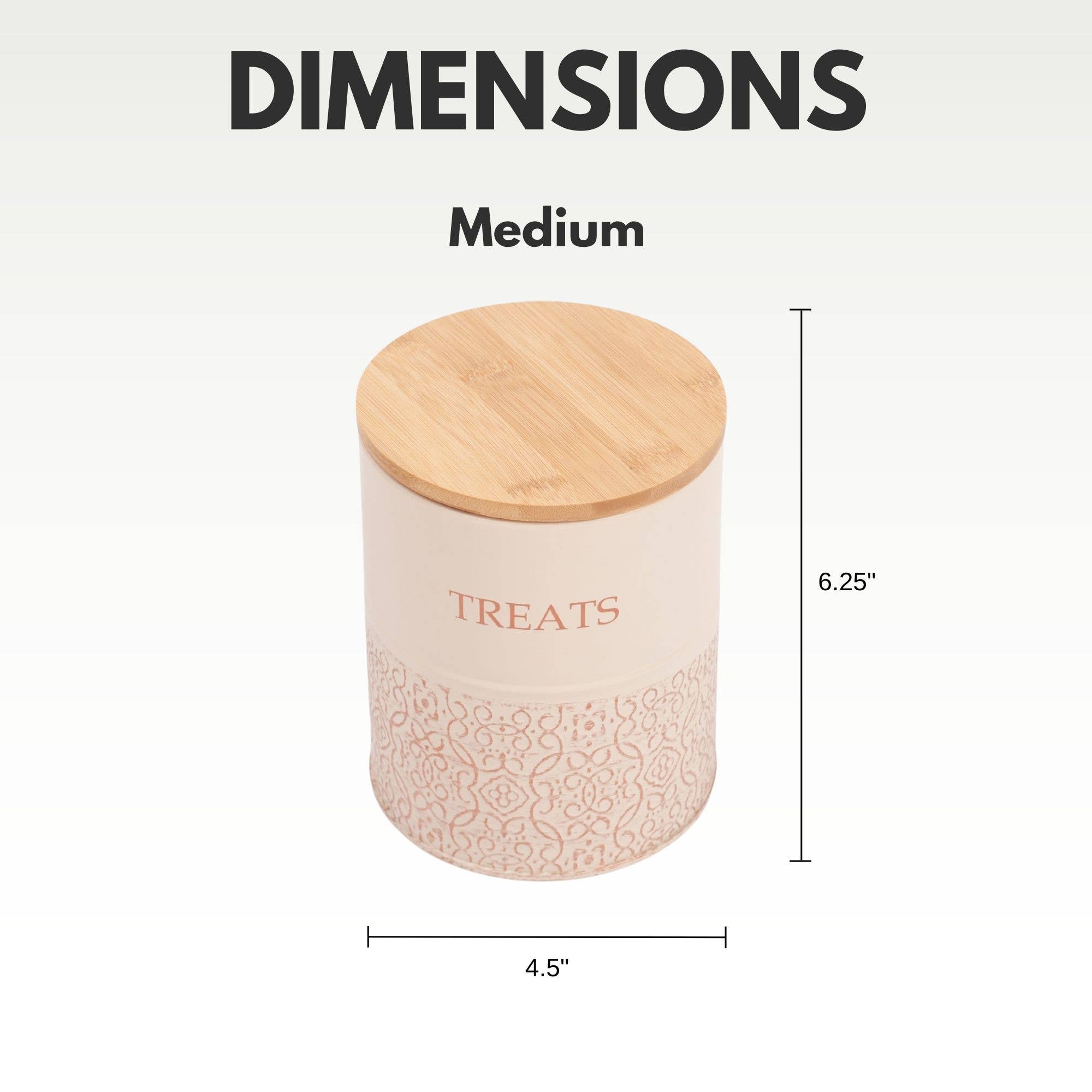 Jojo Modern Pets – wholesale Godisburk - Hund – Förvaringsburkar för husdjursgodis - Vit svan och guld - Set om 24