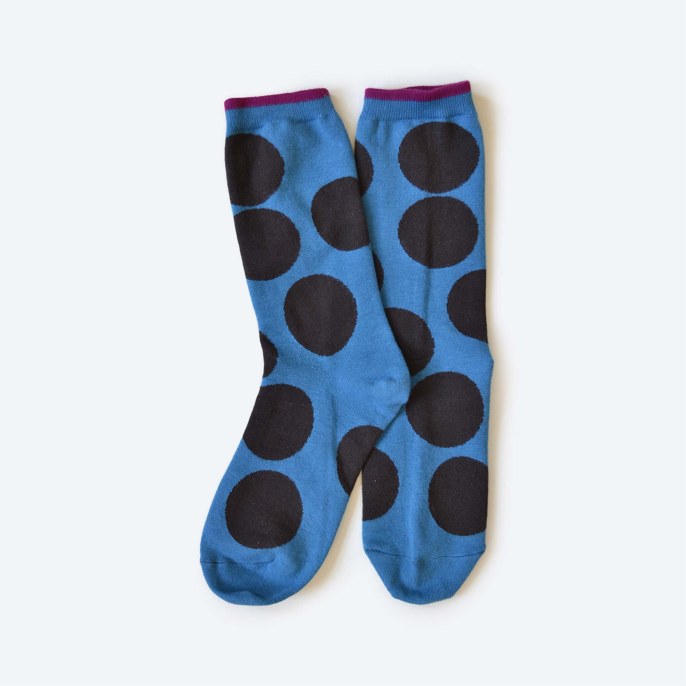 Hooray Sock Co. - Wholesale Socks - Unisex - Big Dot Blue Sock0