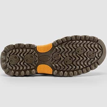 Kaki Chaussures de travail de sécurité à enfiler à bout en acier résistant aux perforations FitVille pour hommes en vente sur Faire3