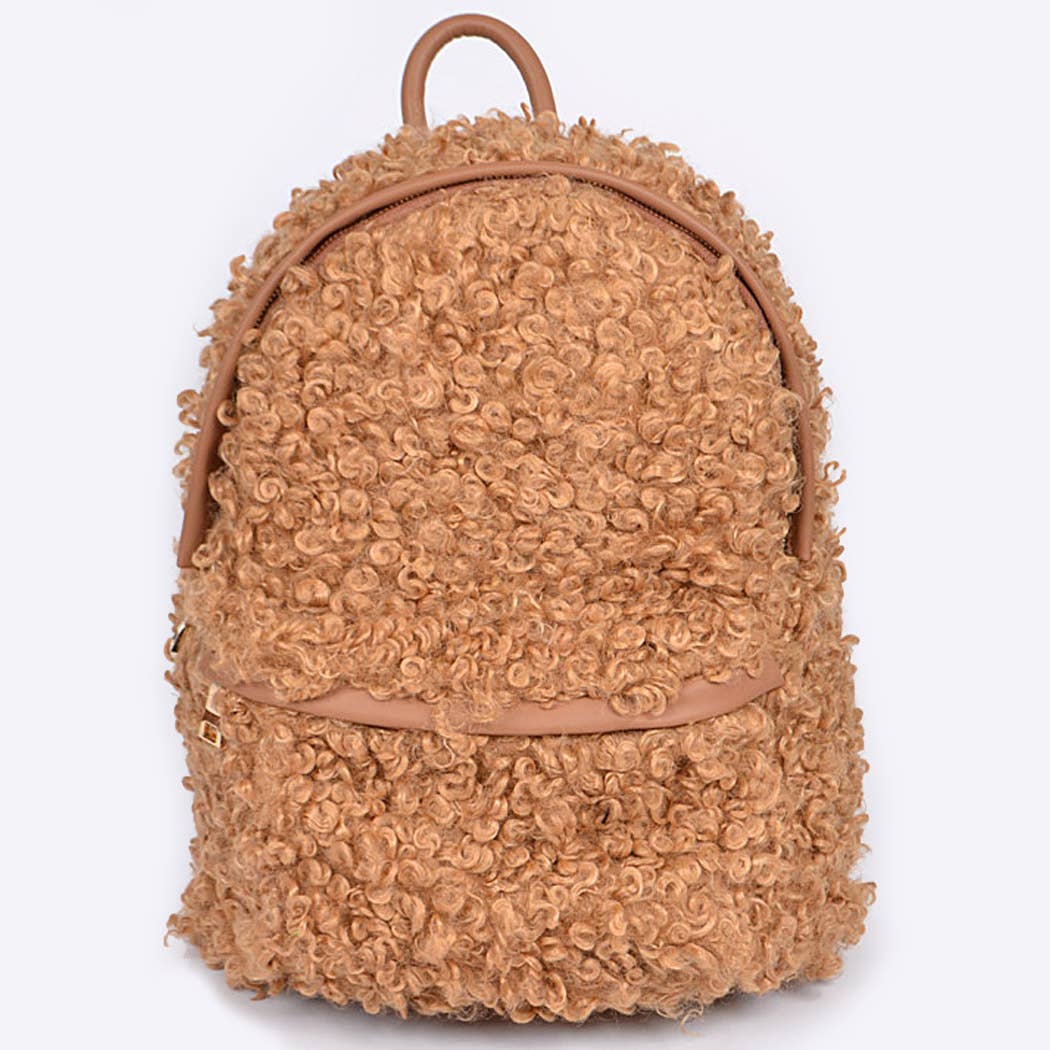 3AM BY H&D ACCESSORIES - Wholesale Backpack - Women's - Faux Fur Backpack5