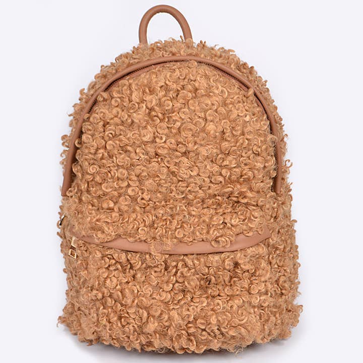 3AM BY H&D ACCESSORIES - Wholesale Backpack - Women's - Faux Fur Backpack5