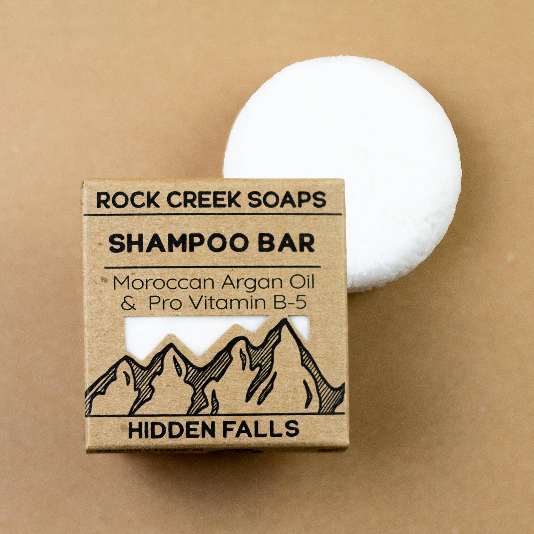 Rock Creek Soaps - Vente Disques de shampoing/shampoings solides - Barre de shampoing | Vitamine B-5 et huile d'argan | Hidden Falls6