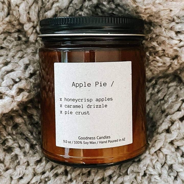 Apple Pie - 9 oz for wholesale by Goodness Candles